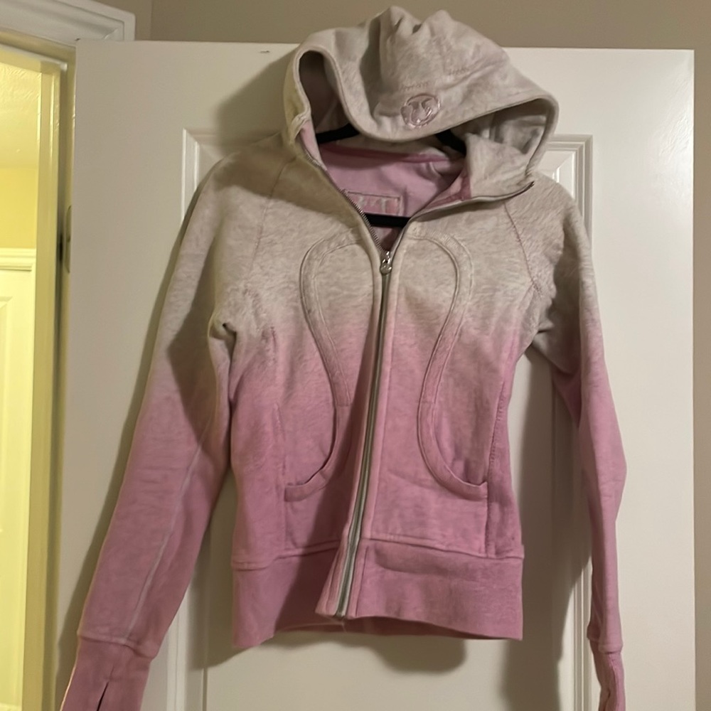 Tie dye lavender scuba hoodie lululemon size 4